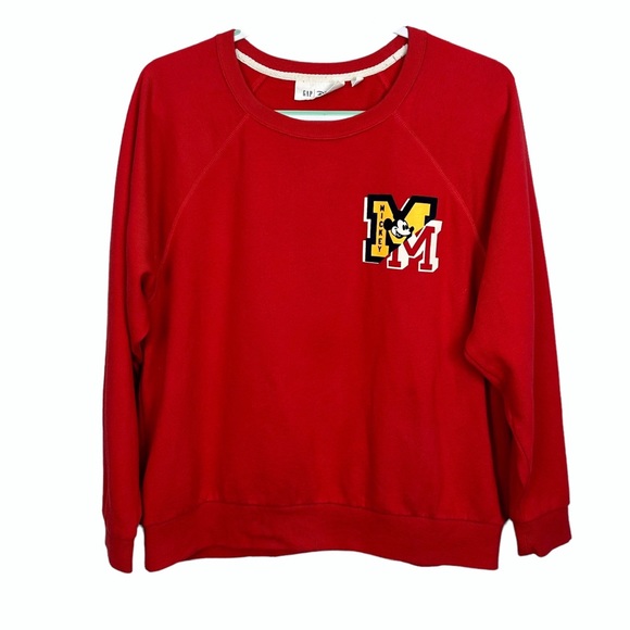 GAP x Disney Mickey Mouse Red Sweatshirt - Picture 8 of 8